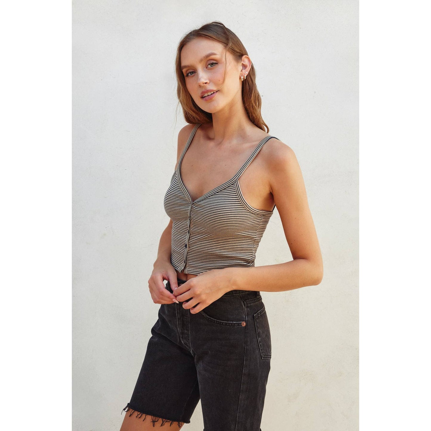 Button Closure Cami Top