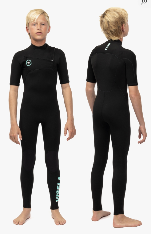 7 SEAS BOYS 2-2 SS FULL SUIT-BLK