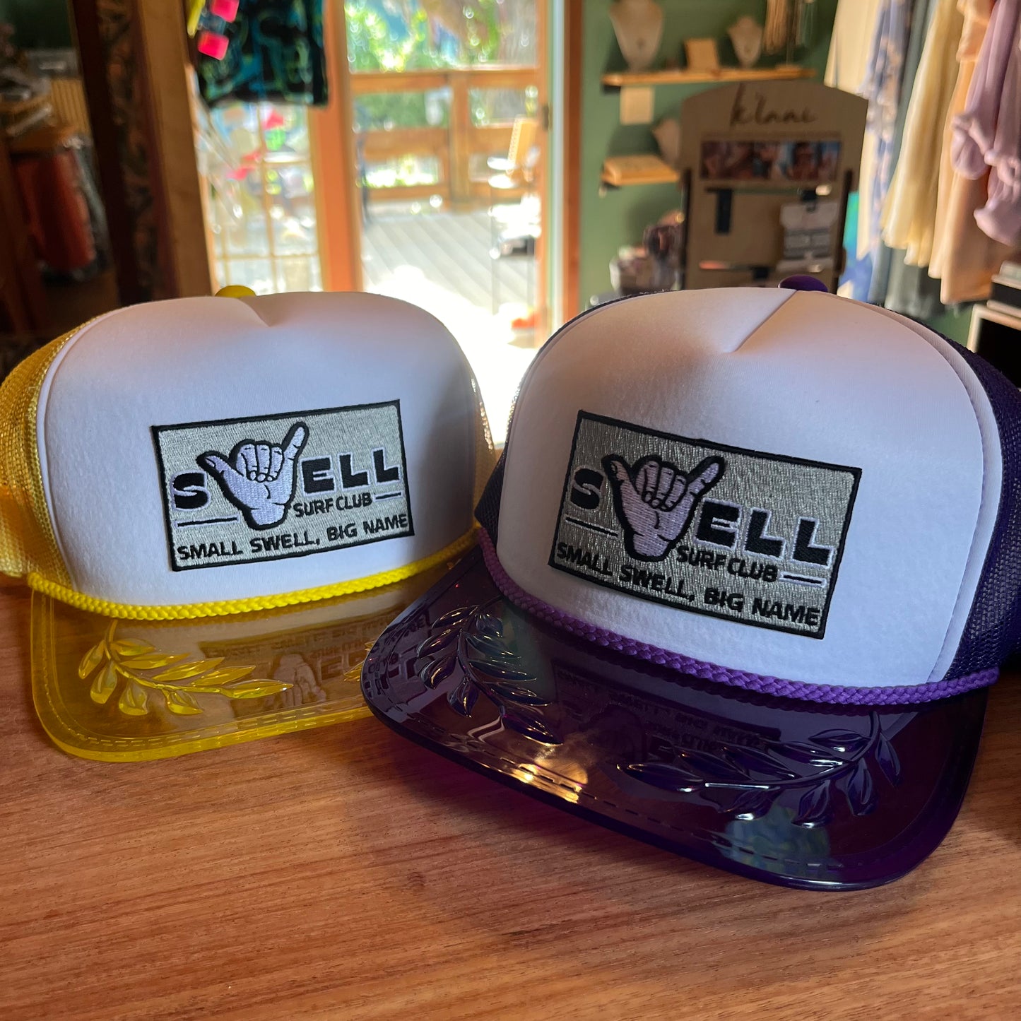 Five Panel Trucker with Transparent Bayleaf Visor