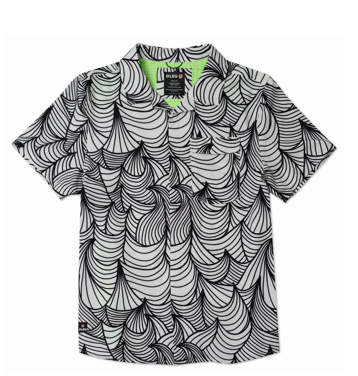 Neptune UPF50+ Boardshirt - Waves Summer White