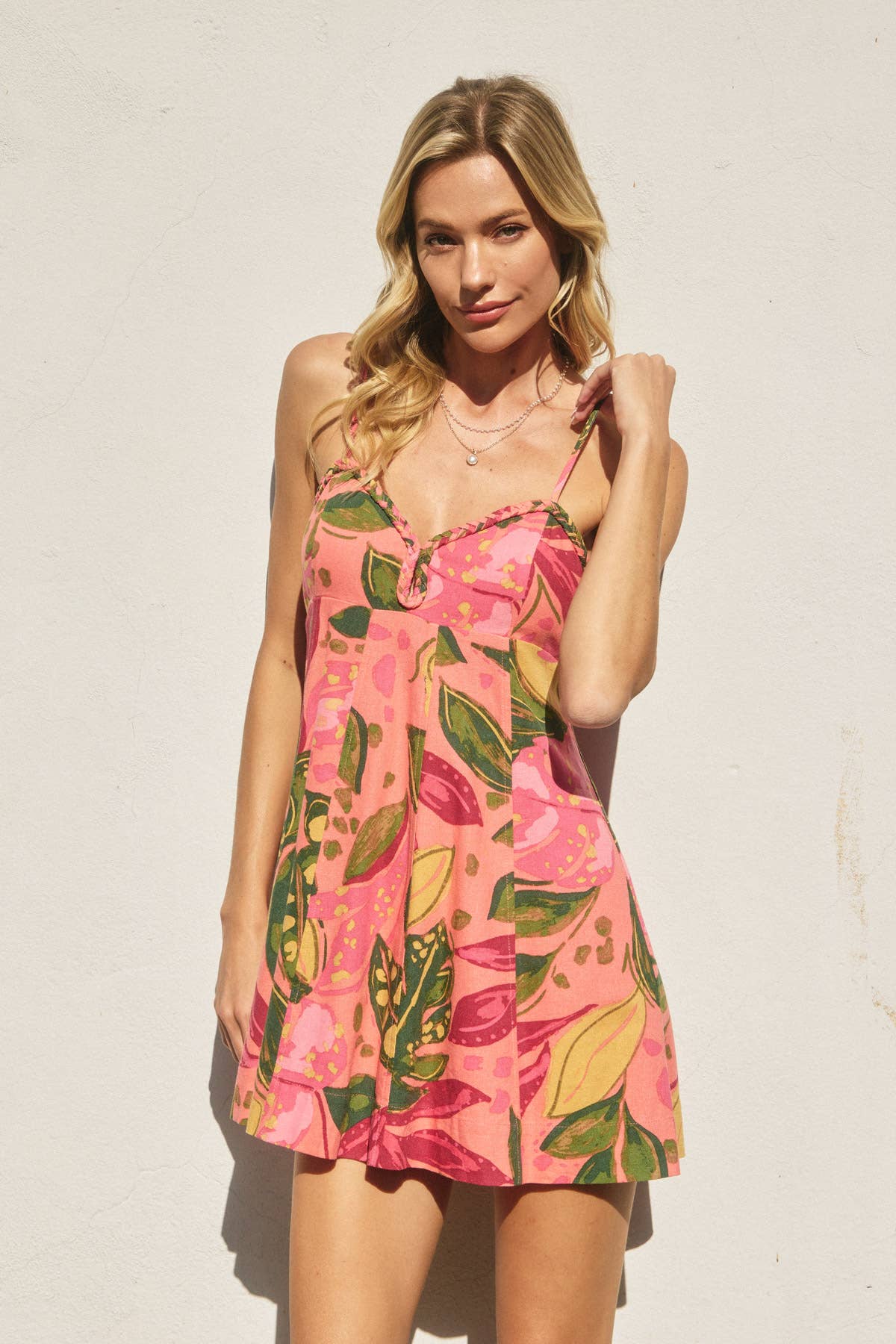 Just Like Paradise Braided Sweetheart Mini Dress (1)