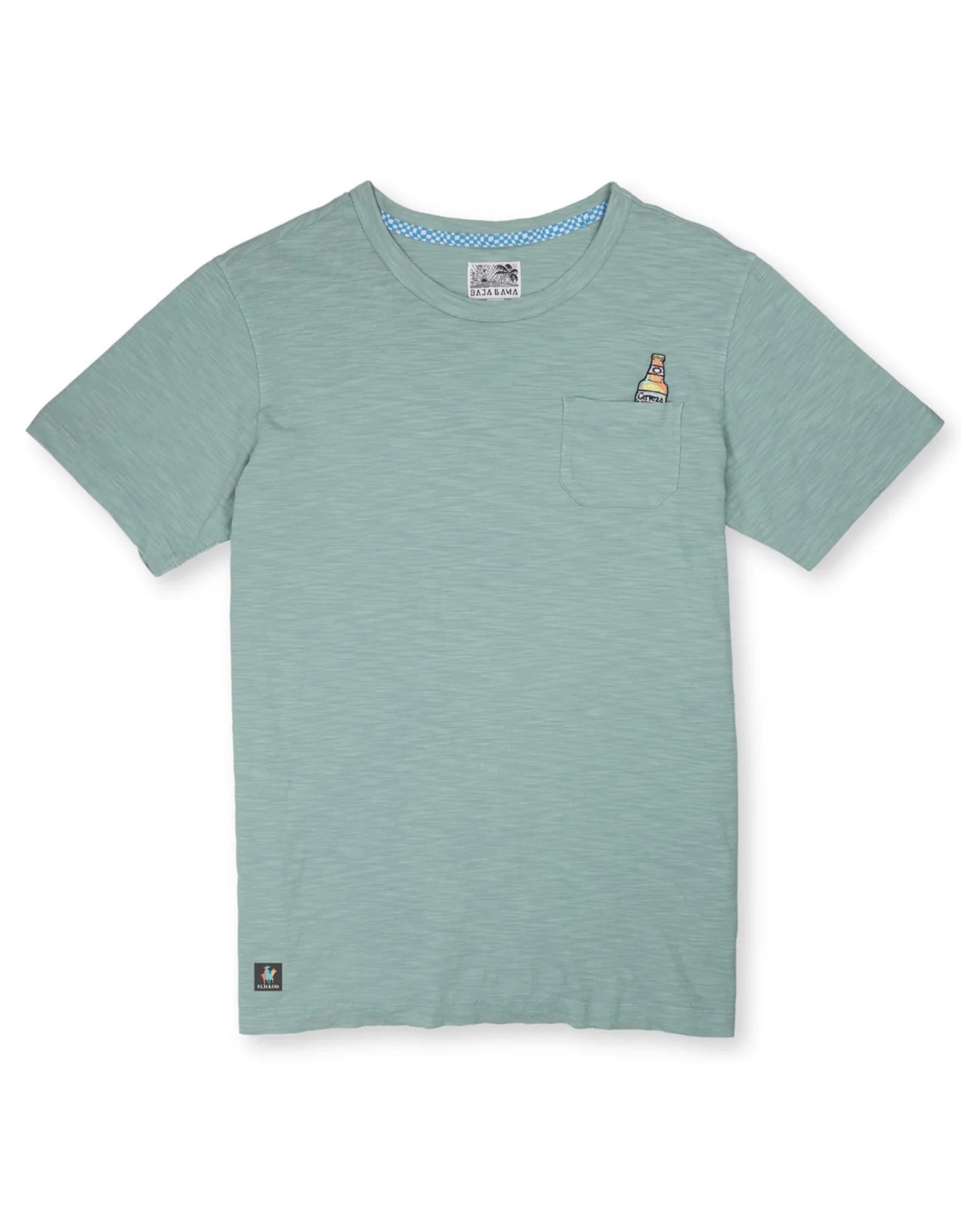 CERVEZA FOR MY FACE-A - PIMA SLUB POCKET TEE