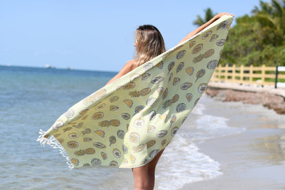 *Exclusive Tropicals Peshtemal Pure Cotton Beach Towel