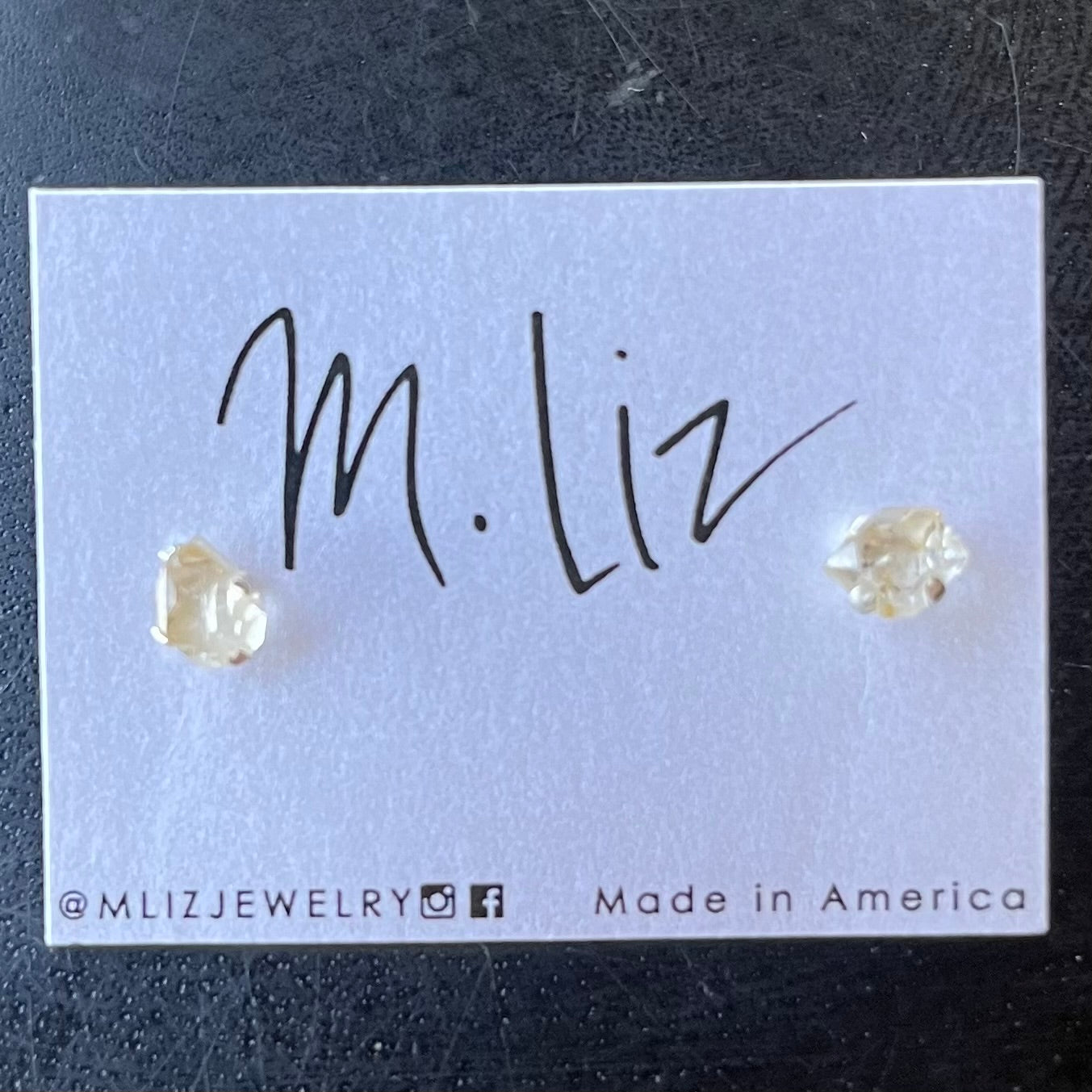 Herkimer Diamond Studs