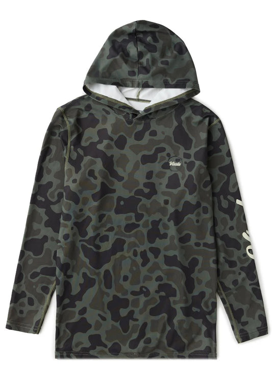 YOUTH PRO COMP HOODED LS SUN SHIRT-CAM