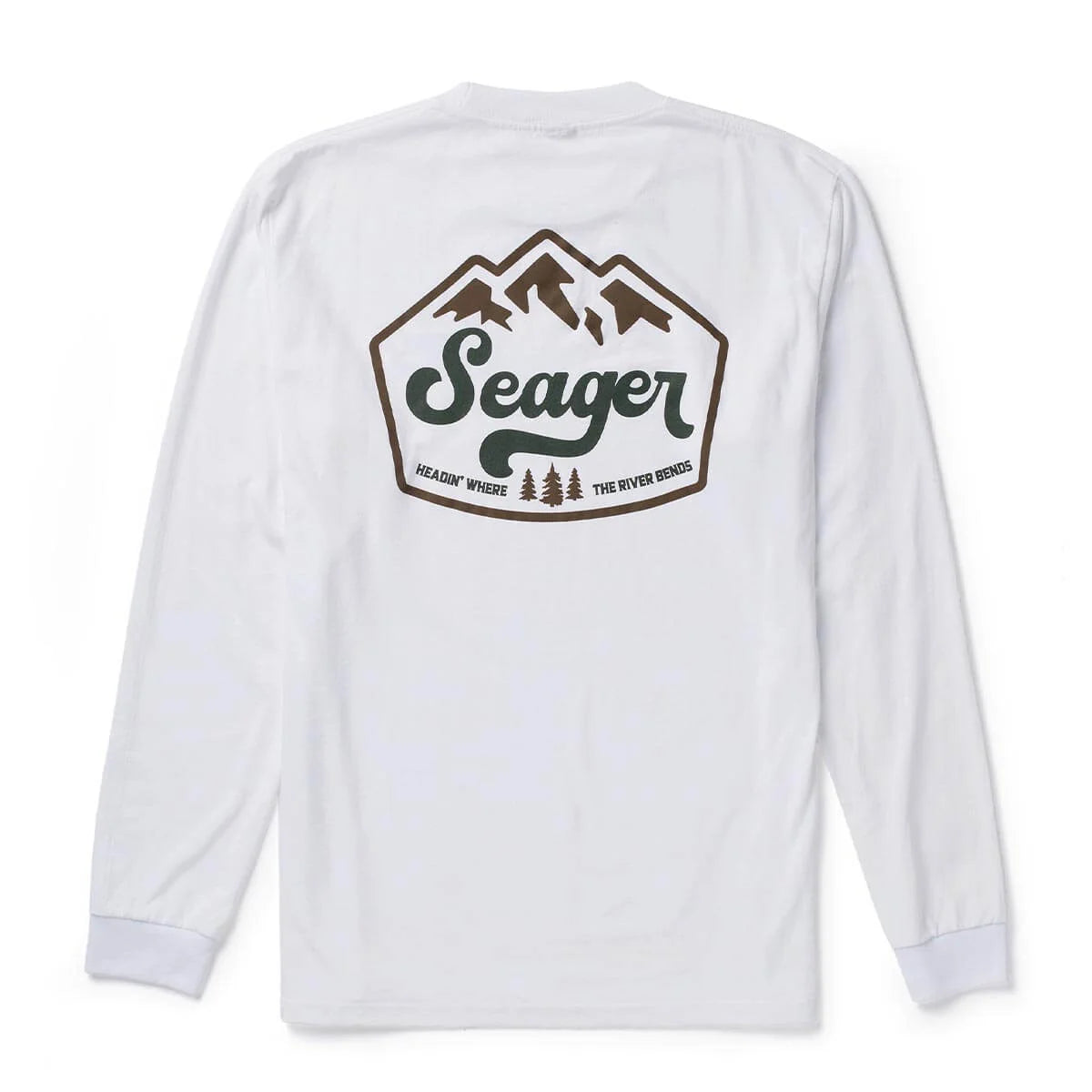 High Country L/S Tee White