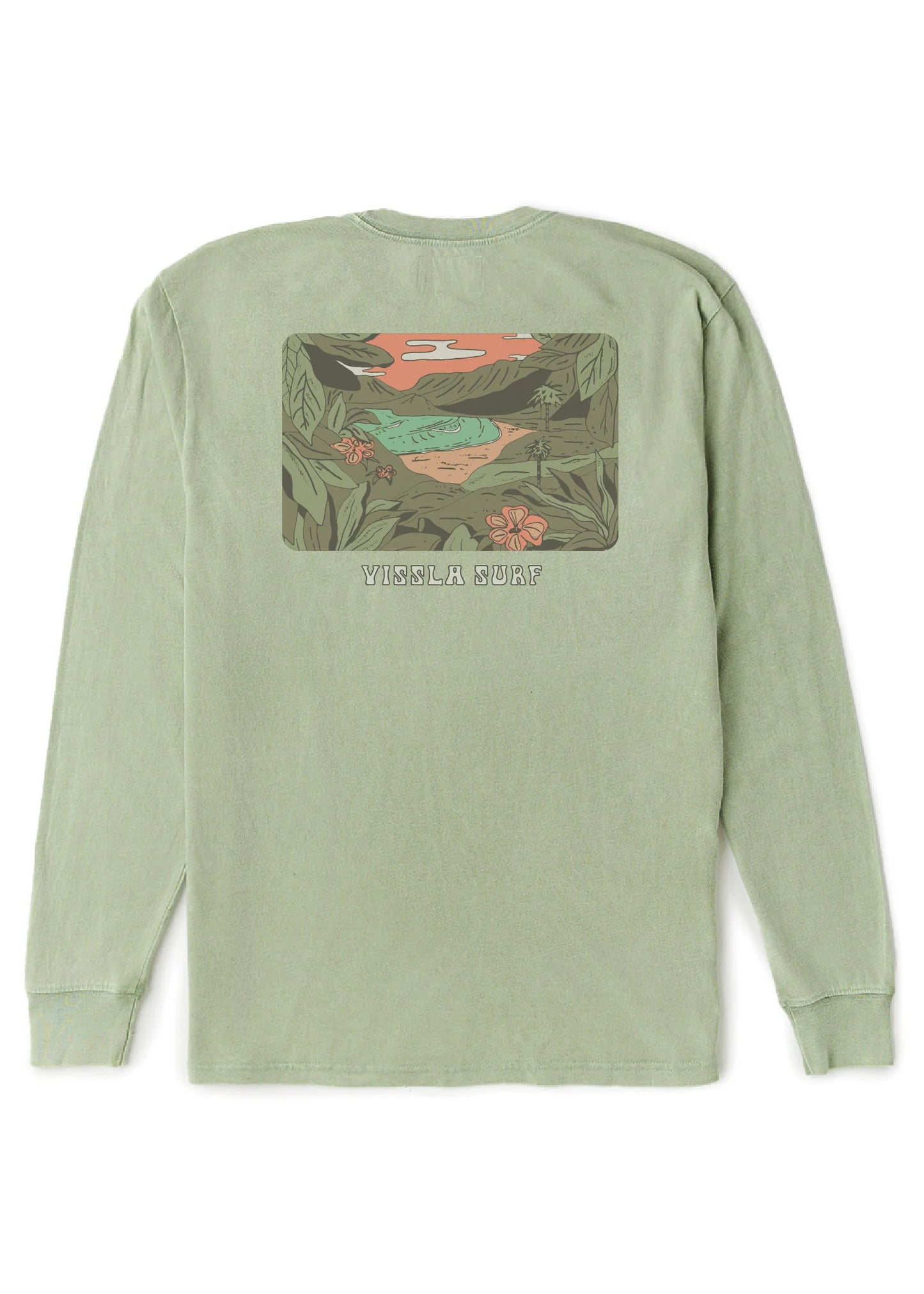 Secret Shores Cosmic Wash LS Tee-SAG