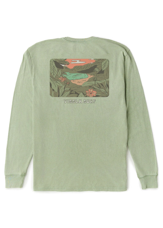Secret Shores Cosmic Wash LS Tee-SAG