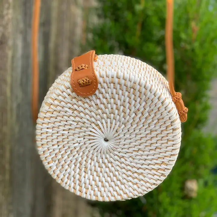 Rattan Roundy Bag