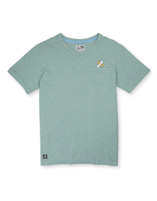 LA BANANA EMBROIDERED - PIMA SLUB POCKET TEE