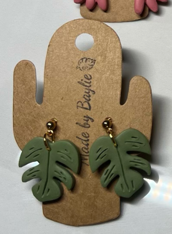 Leaf Post Earrings