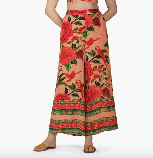 Tropical Bloom Straight Pants