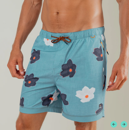 OLEU ALL-SHORT™ 6" INSEAM I 16.5" OUTSEAM - FLOATERS in PACIFIC