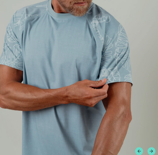 OLEU SUNSPORT™ UV TEE SHIRT - RAINFOREST SEA GREEN
