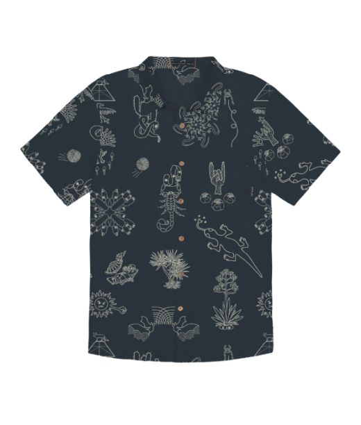 DESERT MARTIANS BLACK CHOCOLATE - MOJAVE BUTTON UP