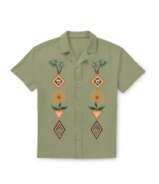 OASIS GEOMETRY - ONE OFF BUTTON UP