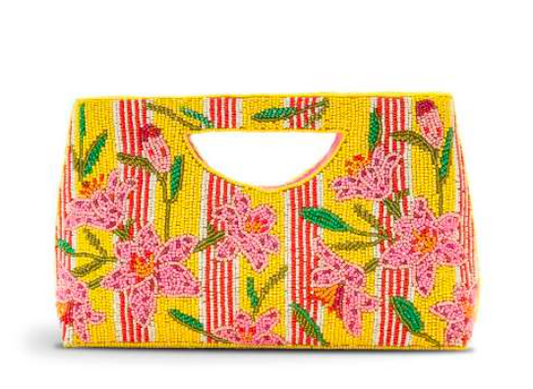 LILY POND ARTISAN BEADED FEMININE HANDHELD CLUTCH