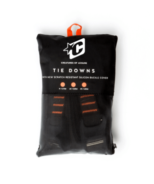 TIE DOWN SILICON Tie Downs Auto - Black Orange