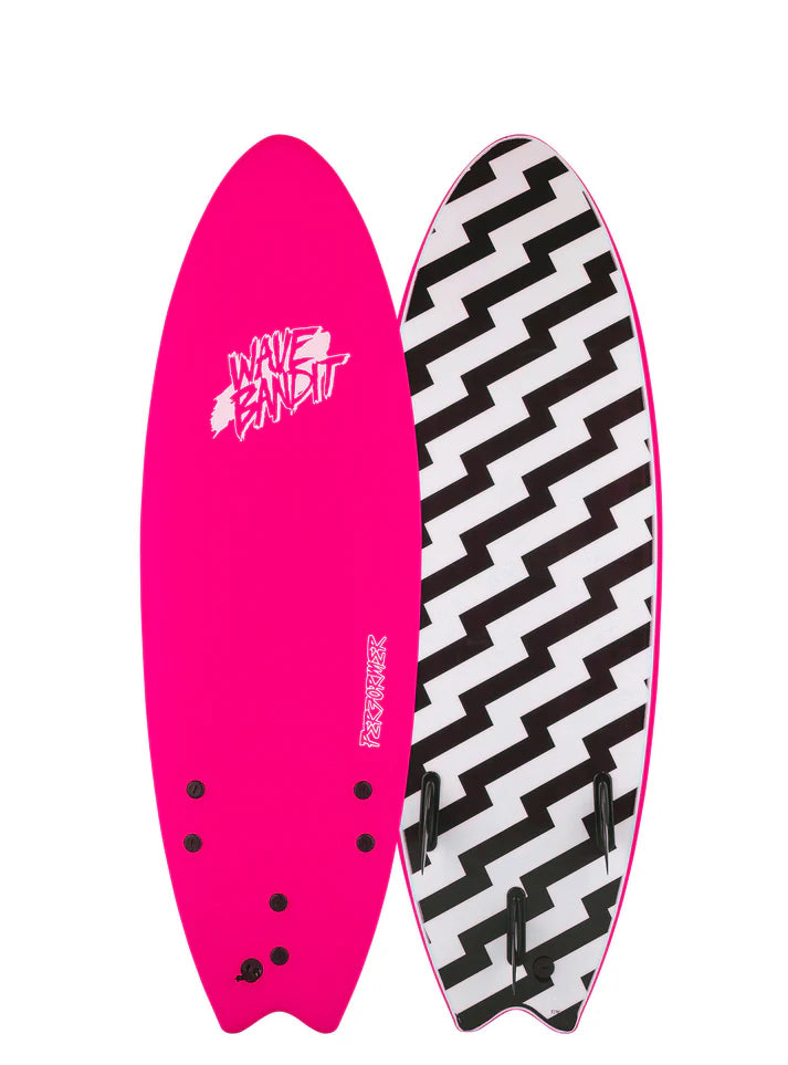 Wave Bandit Performer 6'6" Tri Pink 25