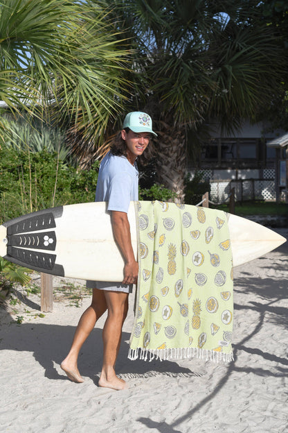 *Exclusive Tropicals Peshtemal Pure Cotton Beach Towel