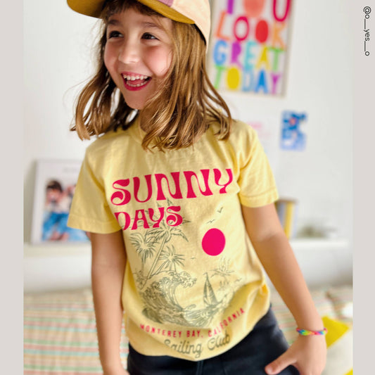 Kid's Sunny Days T-shirt-Butter-Girls, Boys