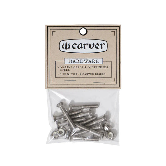 Hardware Set | Carver- 1 1/4' (Total of 8 Nuts + 8 Bolts) | Zinc Plated