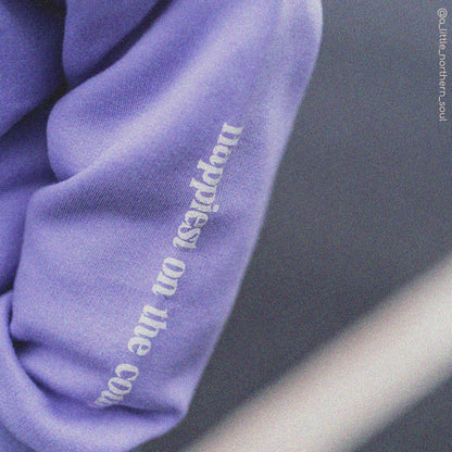 Kids Ocean Beach Crewneck Sweatshirt-Lavender-Girls, Boys