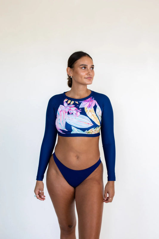 Long Sleeve Crop Rash Guard