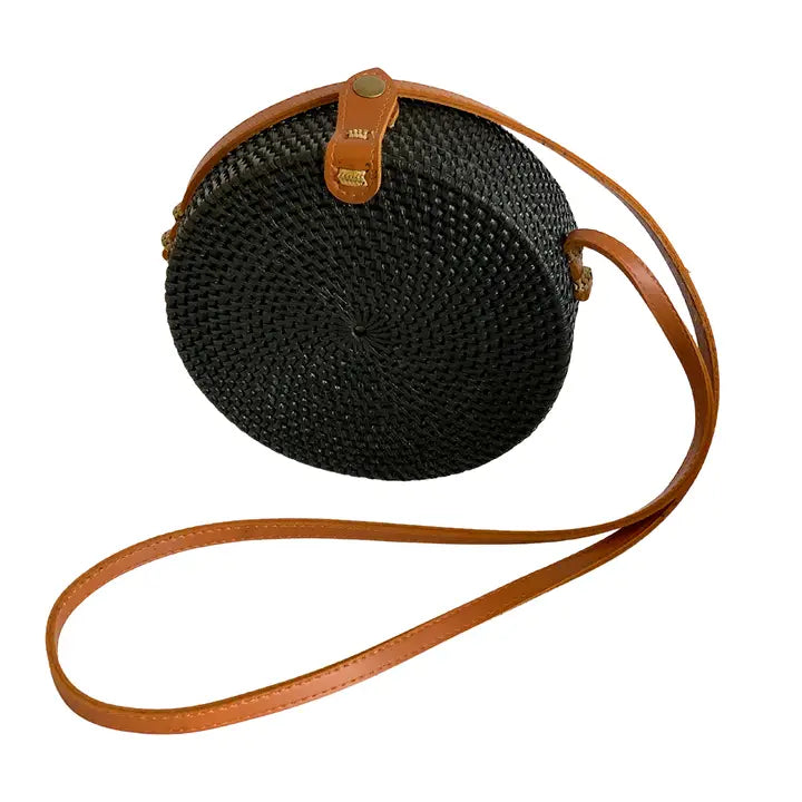 Rattan Roundy Bag