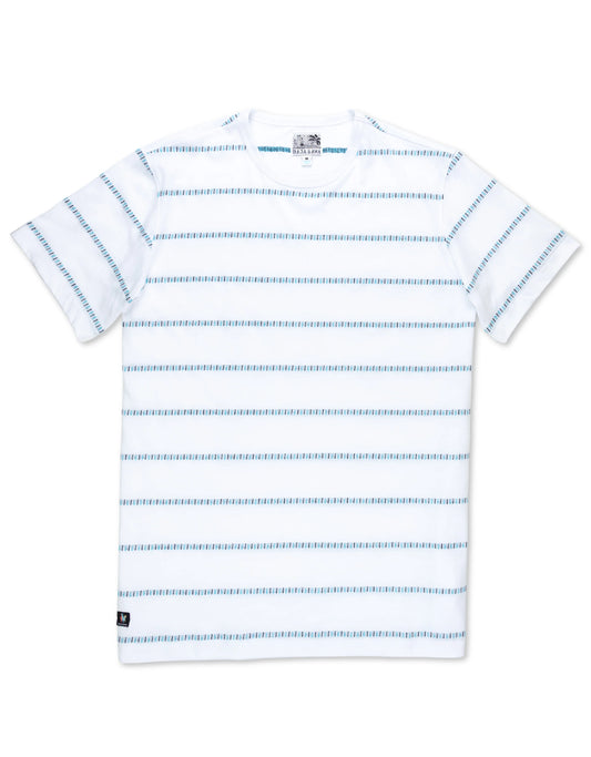 IVORY MORRIS CODE - ONASSIS JACQUARD TEE